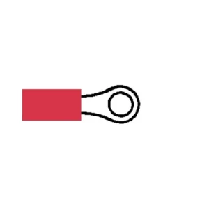 TERMINAL RED 3.70MM RING PK50