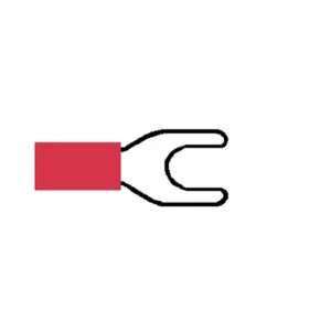 Terminal Red 5.30mm Fork Pk50
