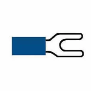 Terminal Blue 3.70mm Fork Pk50