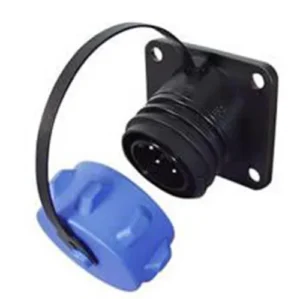 Socket Waterproof Heavy Duty 3 Pin Bulkhead Plasti