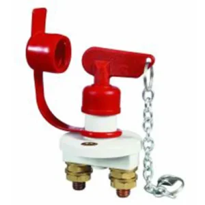 Battery Switch 75 amp Marine with Removable Key Bg
