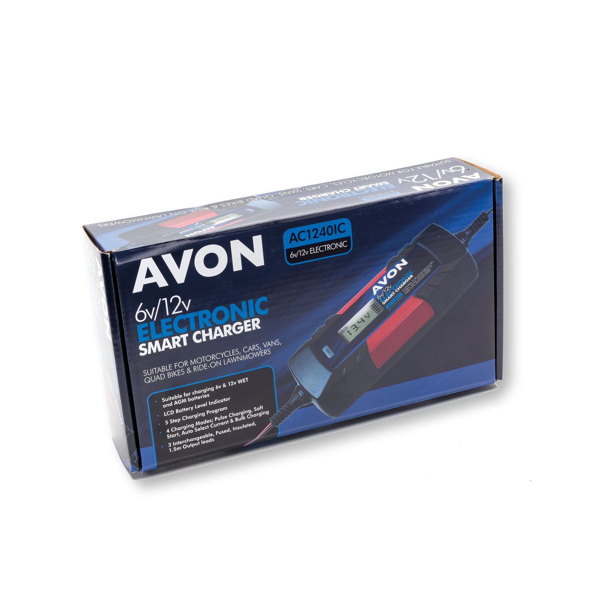 AVON AC1240IC 6V/12V 4A Intelligent Battery Charger