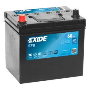 EL605 EXIDE BATTERY S-S EFB 12V 60AH 520CCA