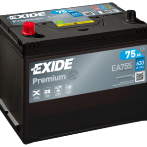 EA755 EXIDE BATTERY 12V 75AH 630CCA