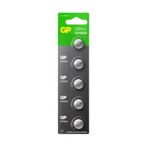 GP Lithium Button Cell CR1620 card of 5