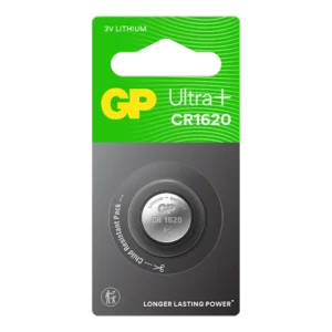 GP Lithium Button Cell CR1620 card of 1