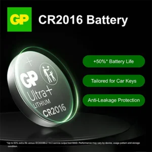 GP Lithium Button Cell CR2016 card of 1