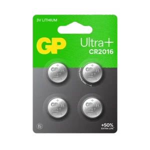 GP Lithium Button Cell CR2016 card of 4