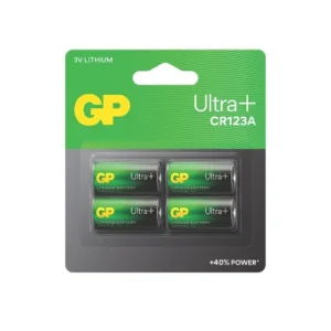 GP Lithium Battery CR123A Card of 4