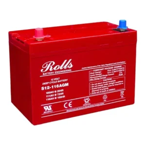 S12-116AGM ROLLS BATTERY 12V 116AH AGM