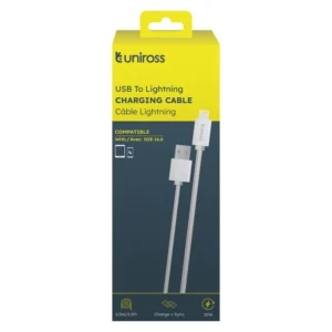 UNIROSS USB TO APPLE PHONE LIGHTNING CABLE 2M