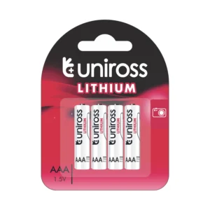 ULIAAA4 UNIROSS 1.5V AAA LITHIUM (C4) ERL92 1050MA