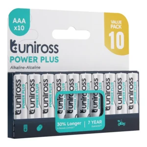 UPPAAAPK10UNIROSS 1.5V AAA ALK POWER PLUS (PK10)