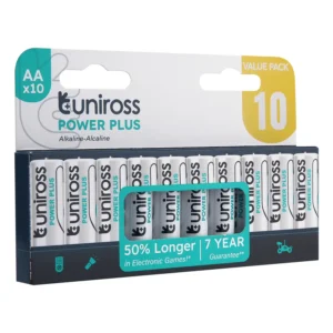 UPPAAPK10UNIROSS 1.5V AA ALK POWER PLUS (PK10)