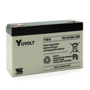 Y10-6 YUASA YUVOLT BATTERY 6V 10AH VRLA
