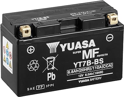 YT7B (WC) 12V Yuasa MF VRLA Battery