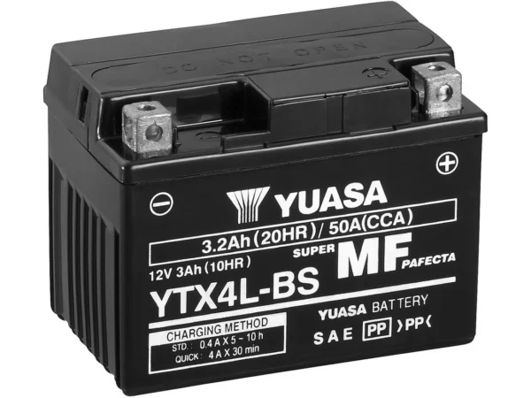 YTX4L-BS YUASA BATTERY 12V 3AH (YT4L-BS,503014)