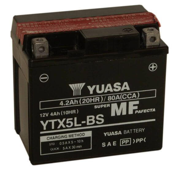 YTX5L-BS YUASA BATTERY 12V 4AH (504012)