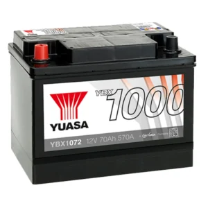 YBX1072 12V 72Ah 600A Yuasa Battery