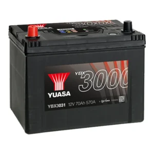 YBX3031 12V 72Ah 630A Yuasa SMF Battery