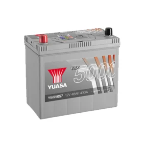 YBX5057 12V 50Ah 450A Yuasa Silver High Performanc