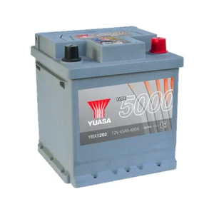 YBX5202 12V 45Ah 440A Yuasa Silver High Performanc