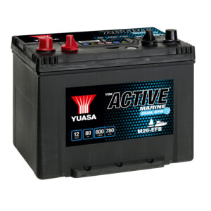 YUASA ACTIVE MARINE BAT 12V 80AH 600CCA EFB DUAL