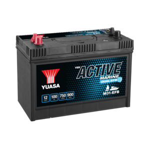 YUASA ACTIVE MARINE BAT 12V 100AH 750CCA EFB DUAL