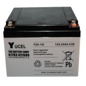 Y24-12I YUASA YUVOLT BATTERY 12V 24AH VRLA