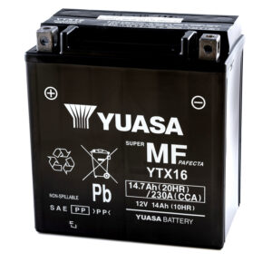 YTX16-BS (WC) 12V Yuasa MF VRLA Battery